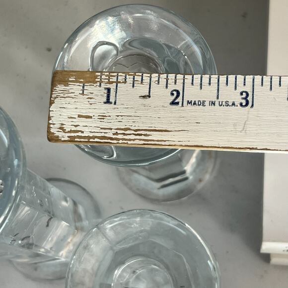 Lindshammar Sweden Candlestick Holders Set of 3 Glass - Picture 9 of 10